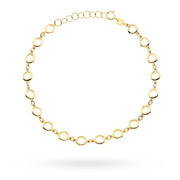 Bratara Aur 14K cu Cerculețe Rotunde - Eleganță Simplă