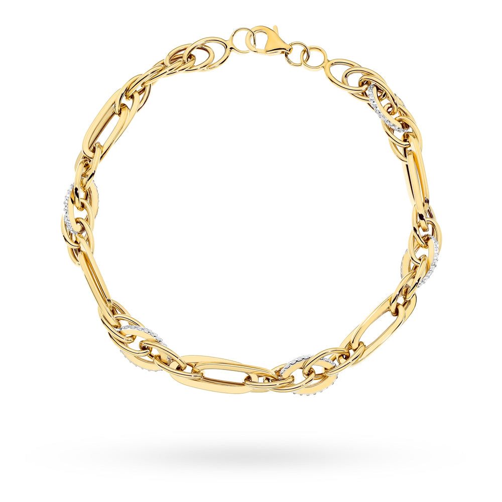 Brățară Aur 14K Grande Cu Zirconii - Eleganță Durabilă