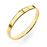 Brățară Fixă Ovală Aur 14K Elegantă pentru Femei
