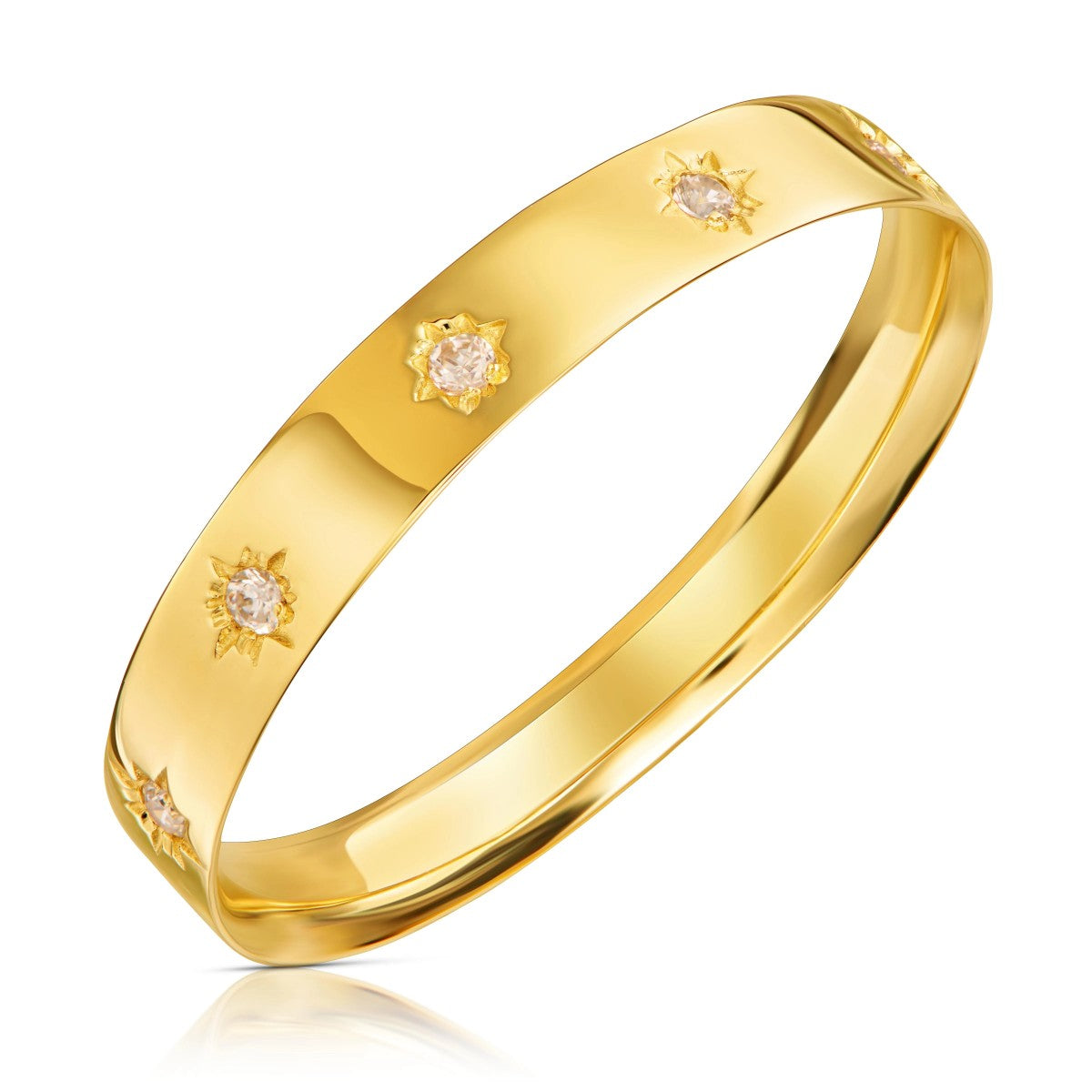 Inel Aur 8K cu Zirconiu și Design Elegant