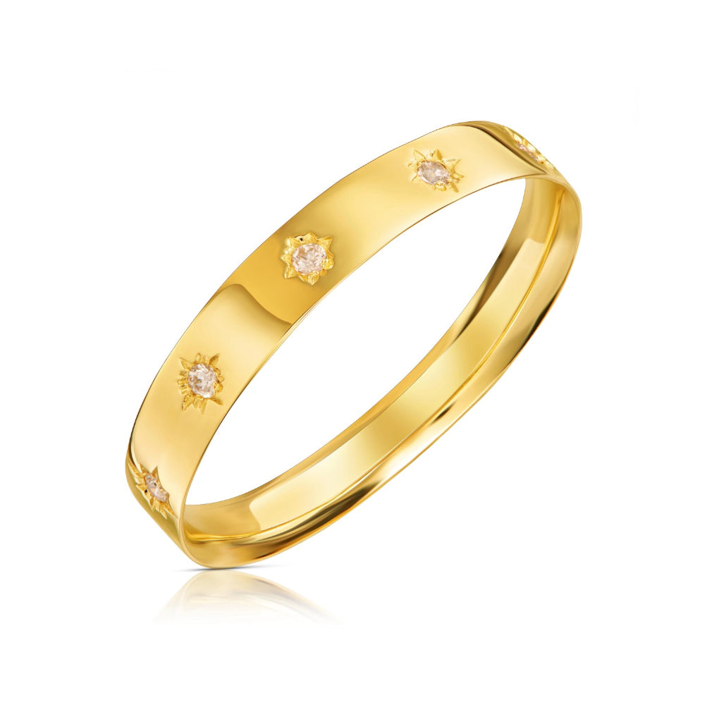 Inel Aur 8K cu Zirconiu și Design Elegant