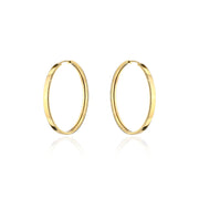 Cercei Aur 14K Creole Largi - 2,7 cm