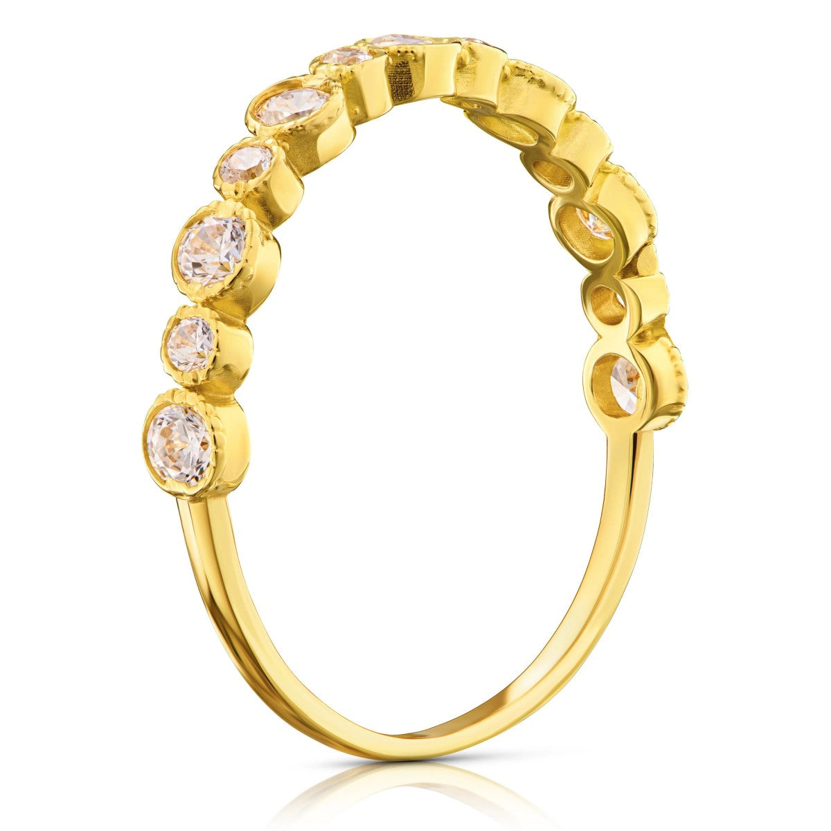 Inel Delicat Aur 8K cu Zirconiu - Eleganță Subtilă