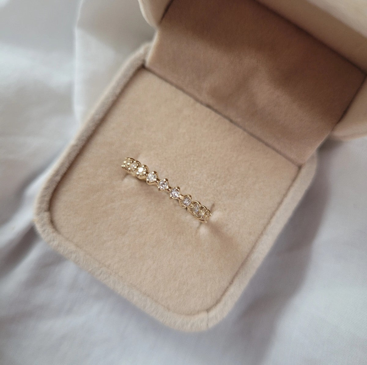 Inel Aur 8K cu Zirconii Strălucitoare