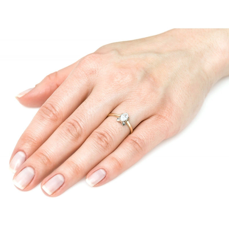 Inel Elegant Aur 8K cu Zirconiu