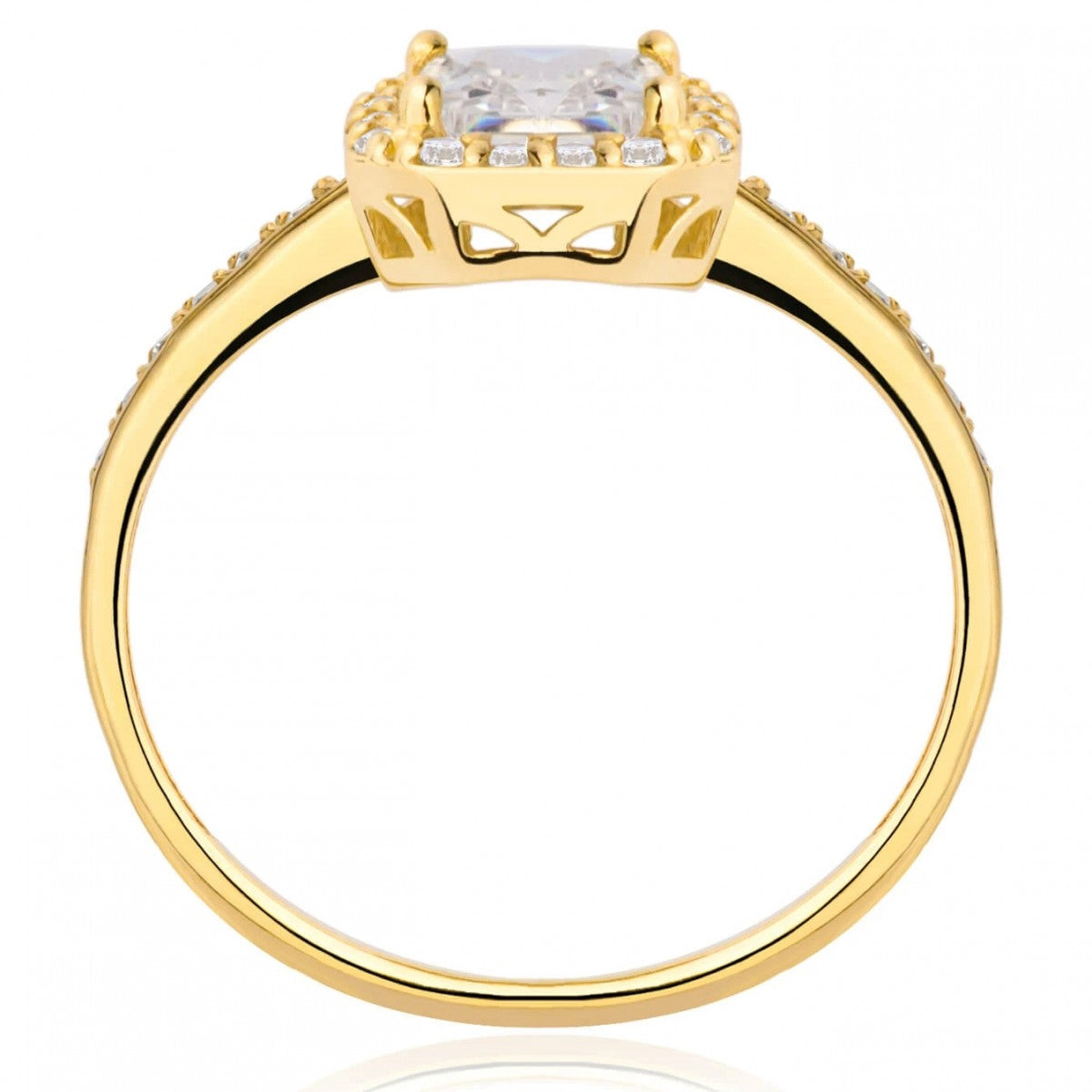 Inel Aur 8K cu Zirconii - Eleganță Strălucitoare