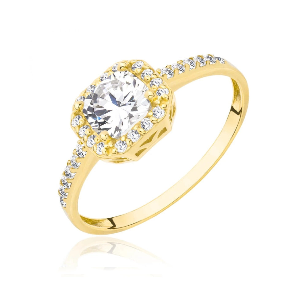 Inel Aur 8K cu Zirconii - Eleganță Strălucitoare