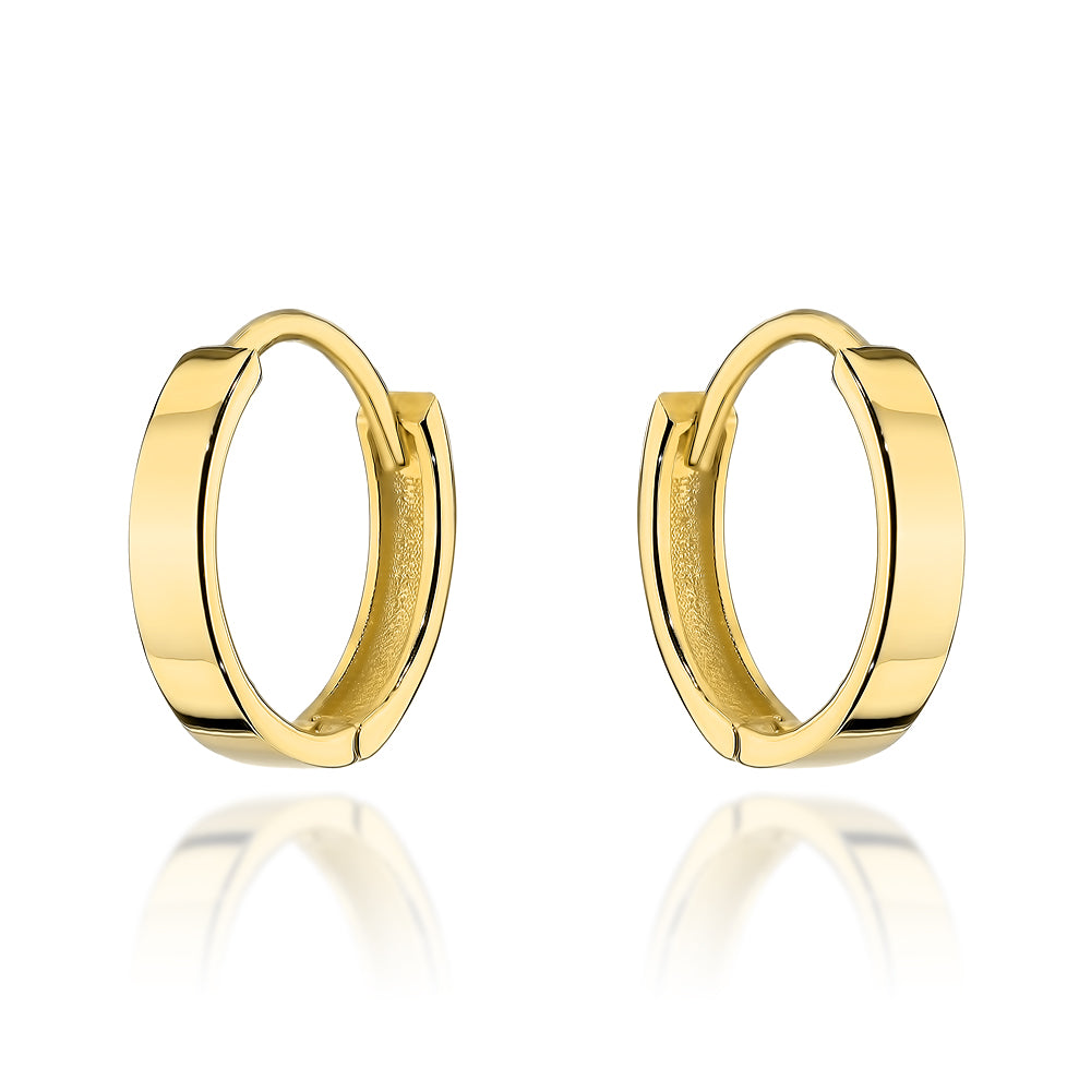 Cercei Creole Rotunzi Aur 14K - Eleganță Clasic