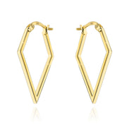 Cercei Aur 14K Romb Neted - Eleganță Clasic