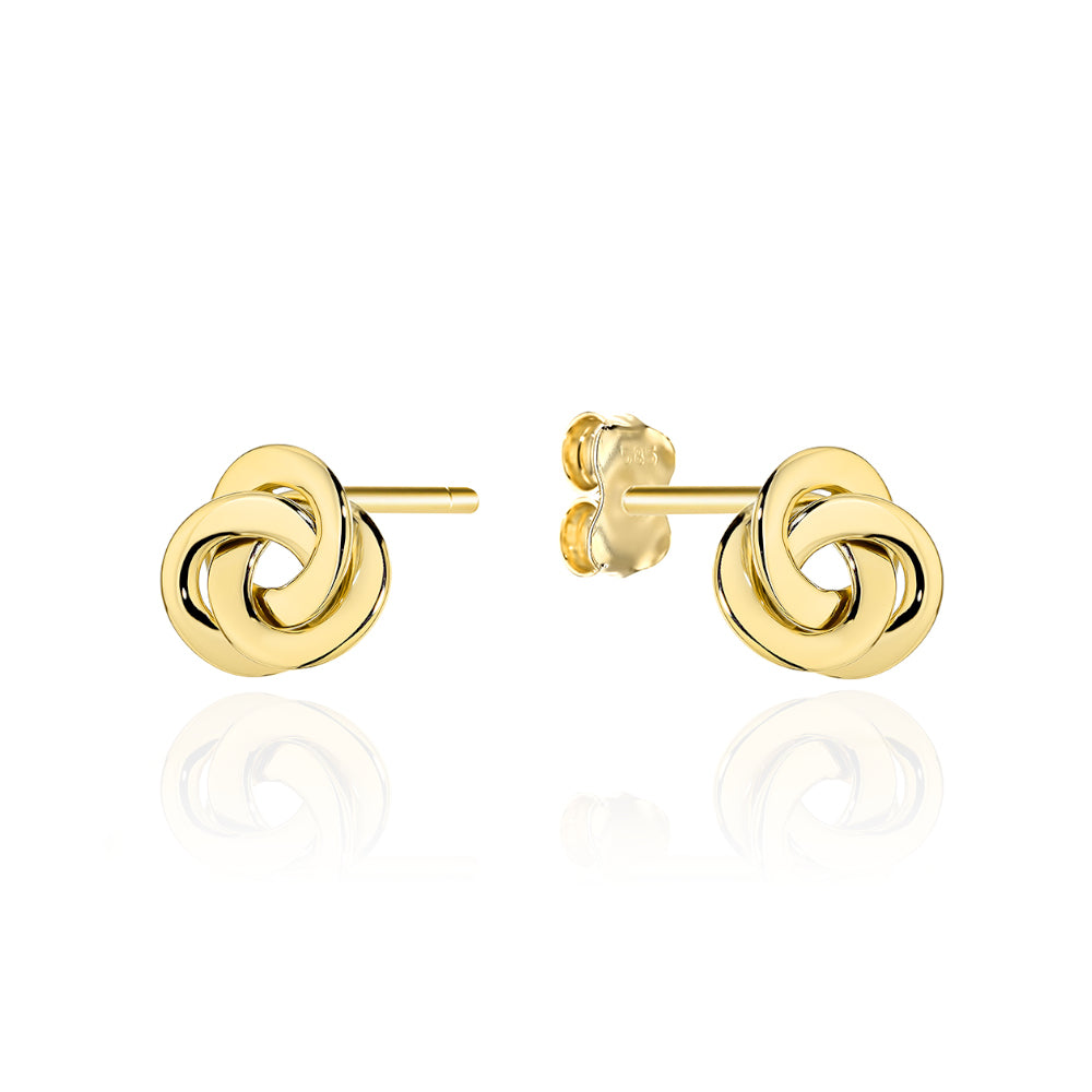 Cercei Aur 14K Împletiti, Design Elegant - Bijuterii de Lux