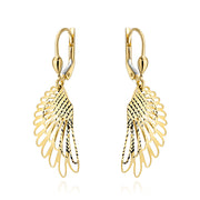 Cercei Aur 14K Aripi Delicate – Design Rafinat