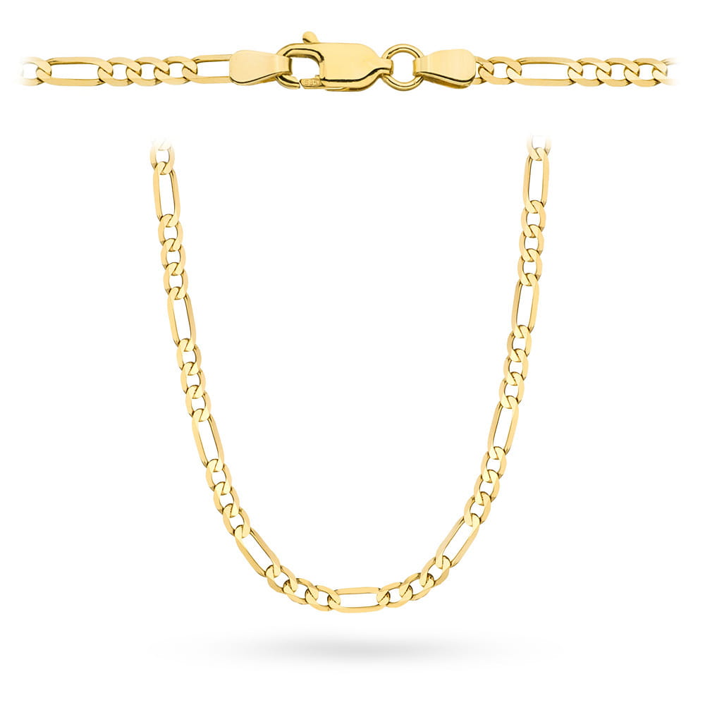 Lanț Aur 14K Figaro 60 cm - Eleganță Clasic