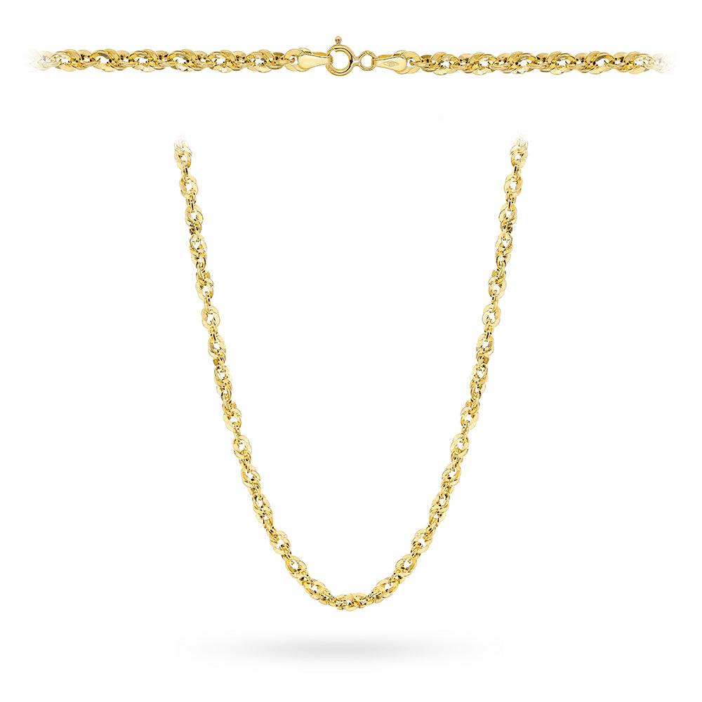 Colier Aur 14K Sclipitor - Model Irydia Lat