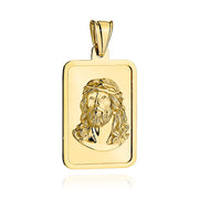 Medalion Aur 14K cu Iisus Gravat - Cadou Special