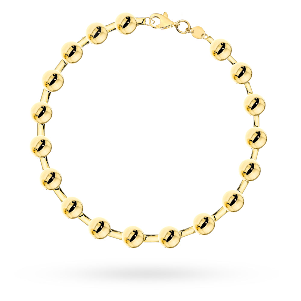Brățară Aur 14K Cu Bile Clasice - Eleganță Atemporală