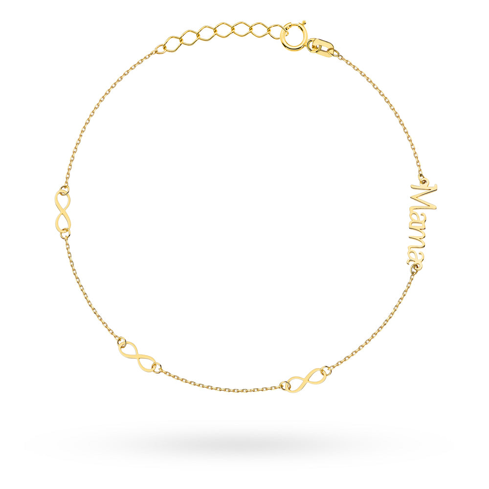 Bratara Aur 14K "Mama" cu Simbolul Infinitului