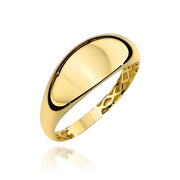 Inel Aur 14K Rotunjit Simplu