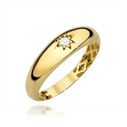 Inel Aur 14K Stea - Design Elegant