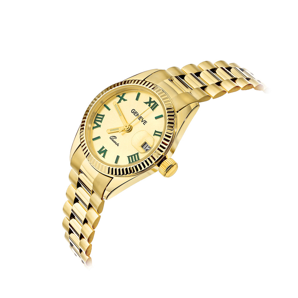 Ceas Aur 14K Cu Cadran Rotund XV