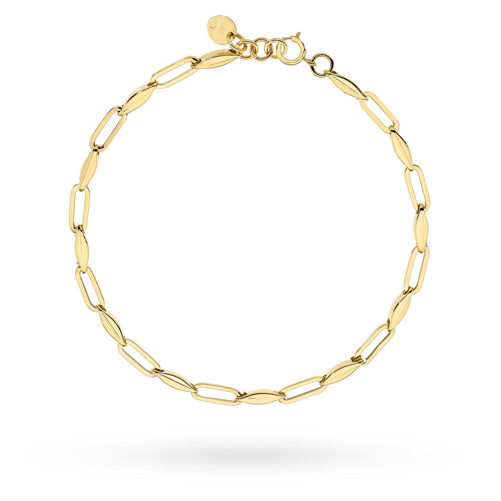 Brățară Aur 14K Cu Zale și Elipse