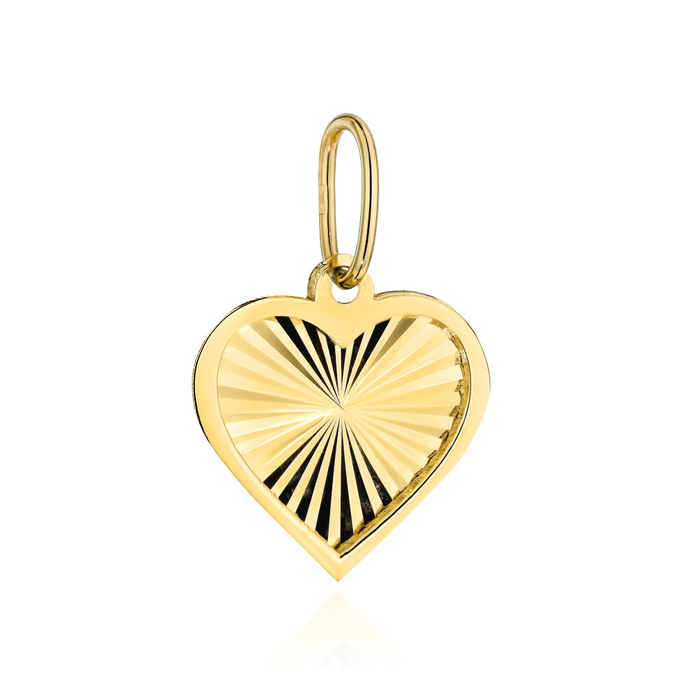 Pandantiv Aur 14K Inimă Diamantată