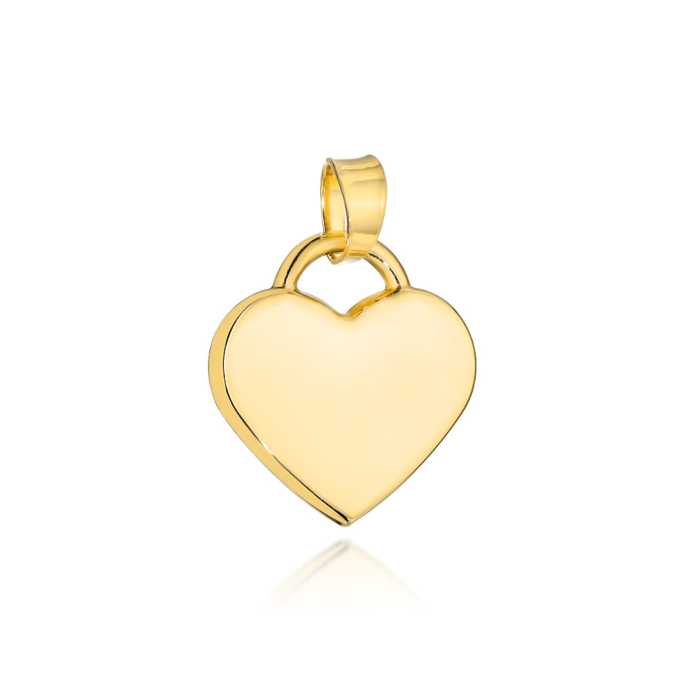 Pandantiv Aur 14K Inimă Mică Simplă