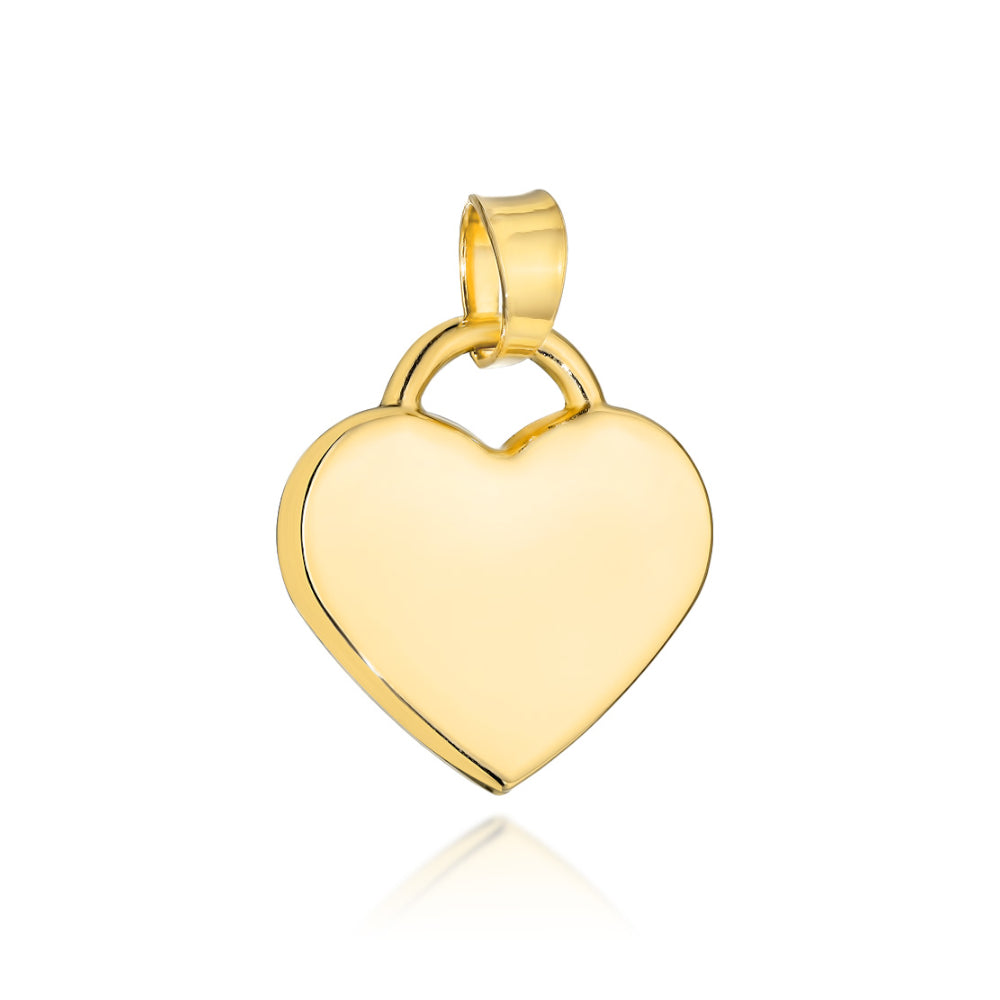 Pandantiv Aur 14K Inimă Netedă