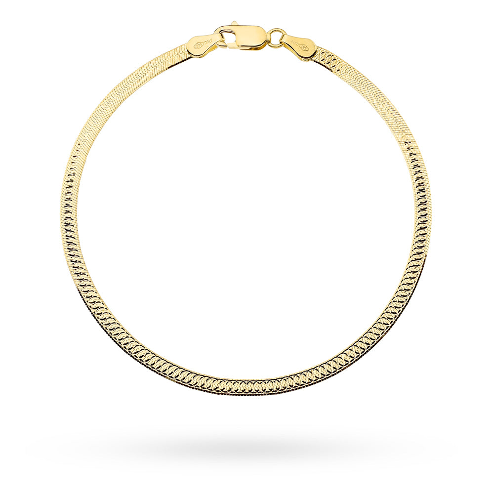 Brățară Aur 14K 3mm Diamantată