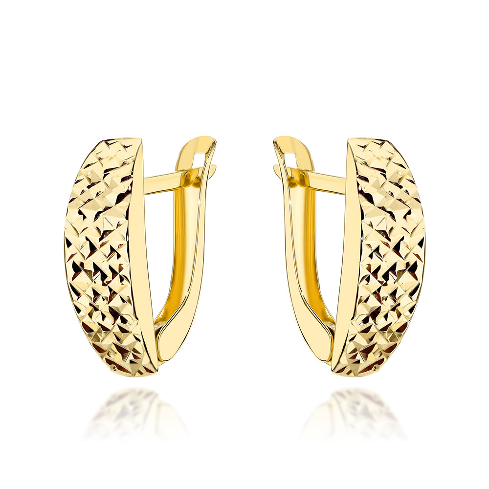 Cercei Aur 14K Dreptunghiulari