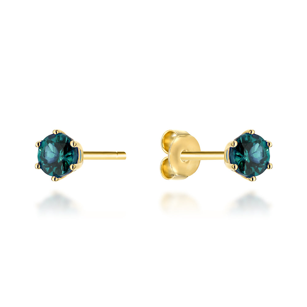 Cercei Aur 14K Cu Topaz London Blue