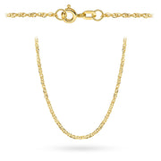 Lanț Aur 14K Împletitură Singapore Diamantată 42 cm