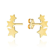 Cercei Aur 14K Model Stele Triple Netede