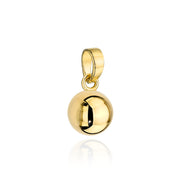 Pandantiv Din Aur 14K Sferă Netedă 7 mm
