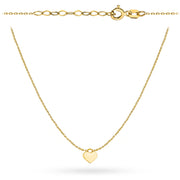 Colier Aur 14K Inimă Lăcățel