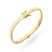 Brățară Fixă Din Aur 14K Dreptunghiulară Netedă