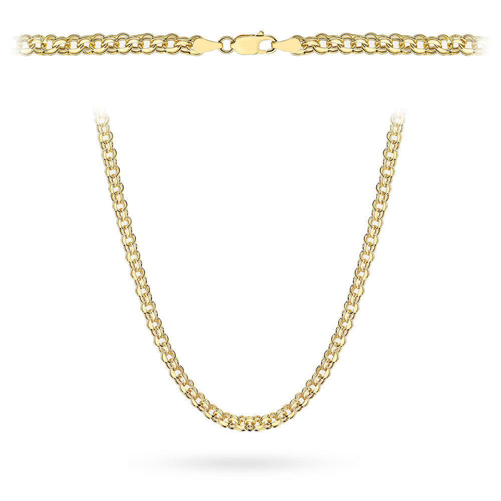 Lanț Aur 14K - Zale Garibaldi - 45 cm
