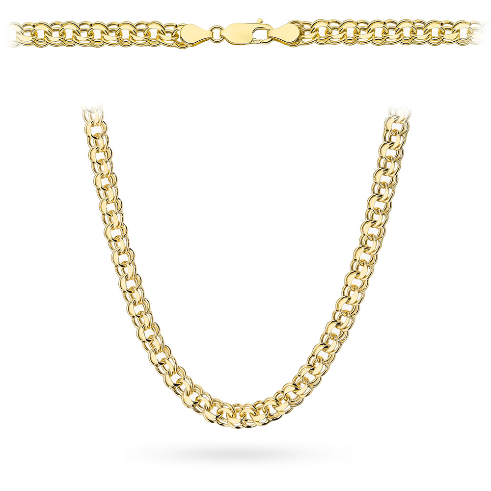 Lanț Din Aur 14K - Zale Garibaldi - 50 cm