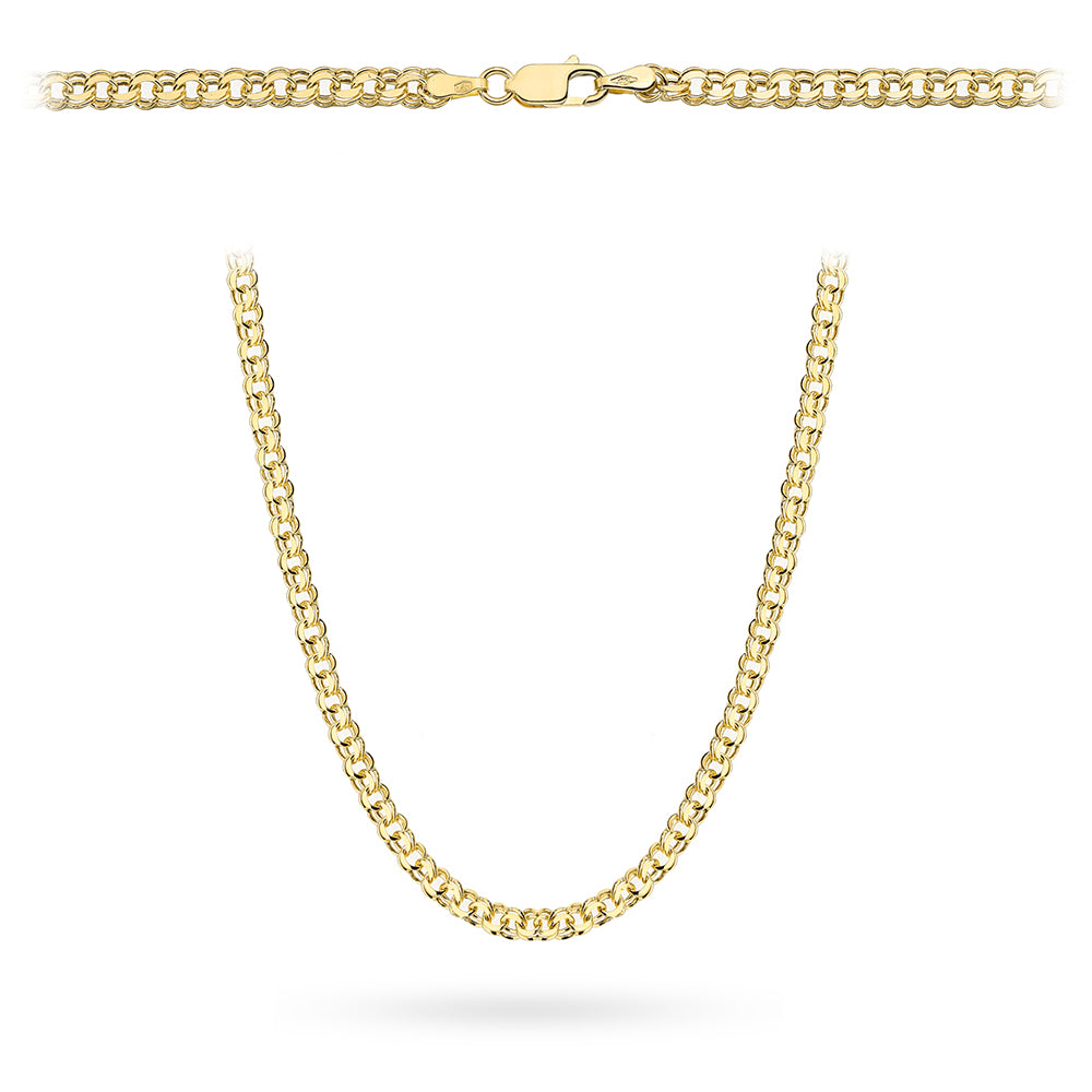 Lanț Aur 14K - Zale Garibaldi - 60 cm