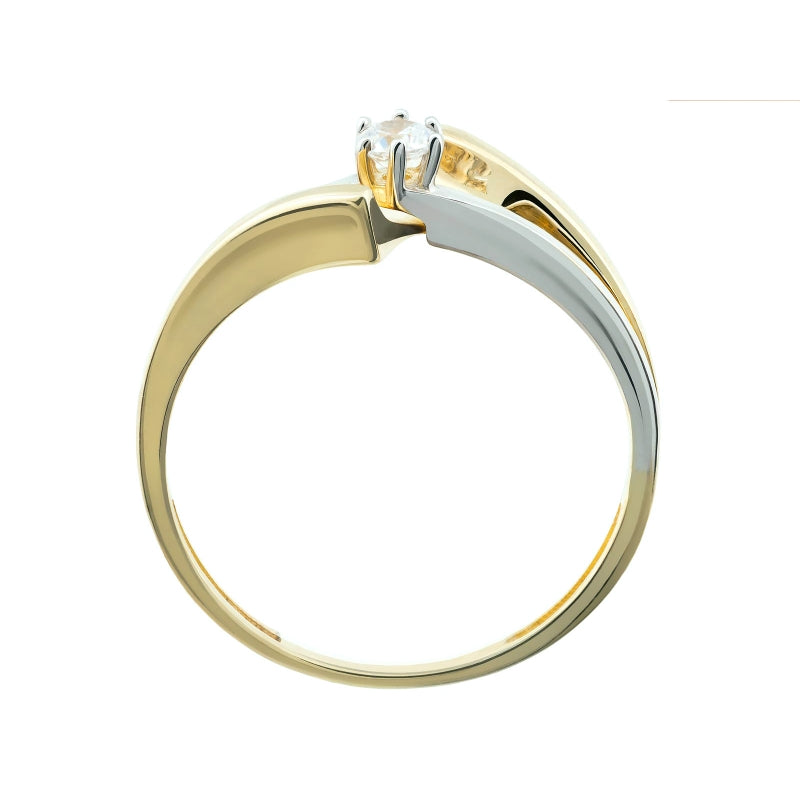 Inel Aur 8K Cu Zirconiu Modern