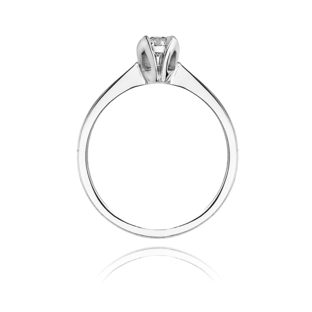 Inel Aur 14K cu Diamant 0,10 ct