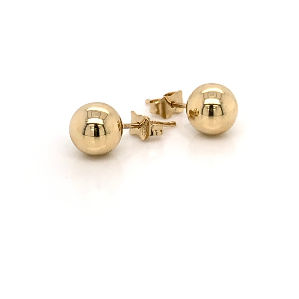 Cercei Bilă 8mm Aur 14K