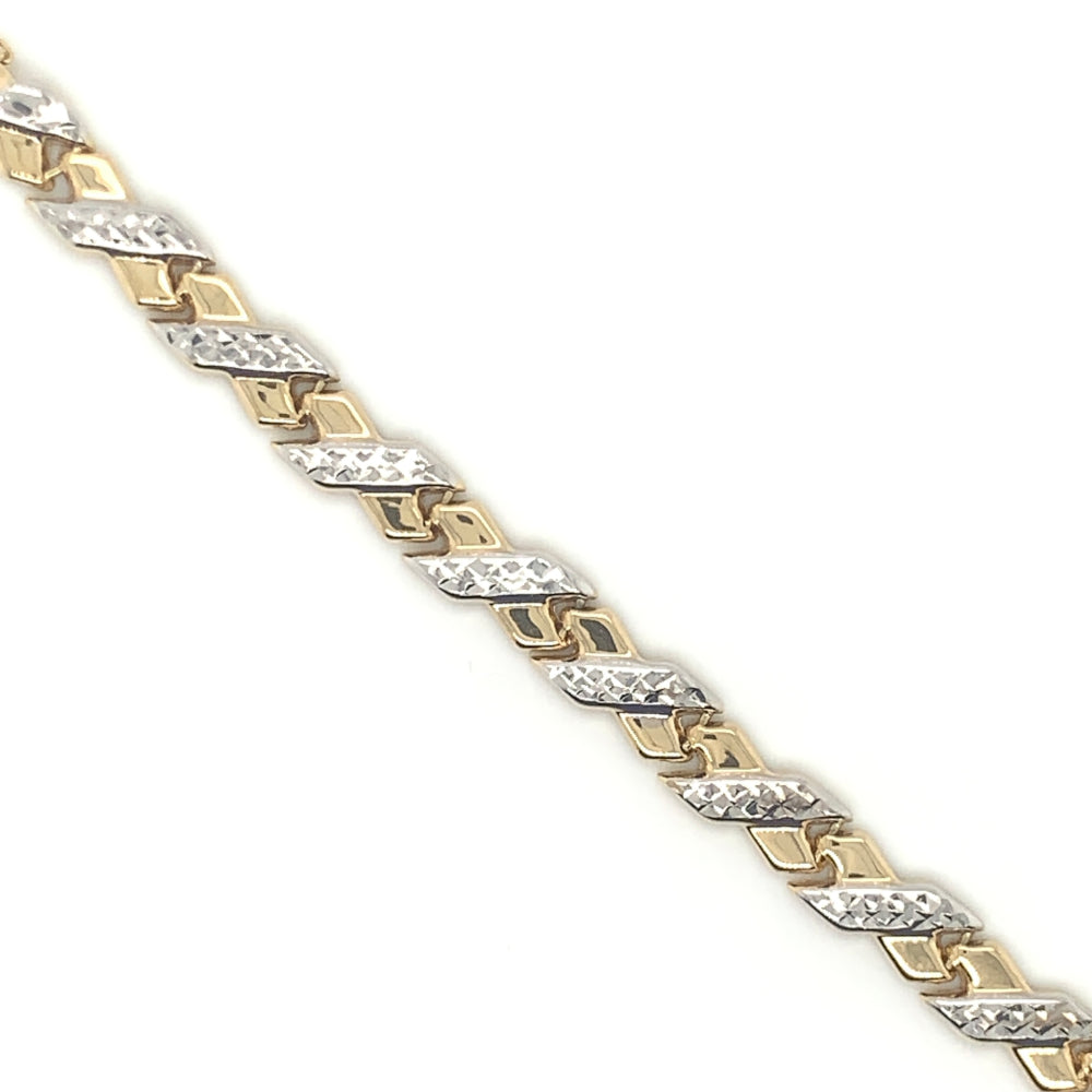 Brățară Aur Bicolor Diamantată