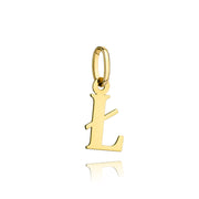 Pandantiv Aur 14K Litera Ł - Eleganță Personalizată
