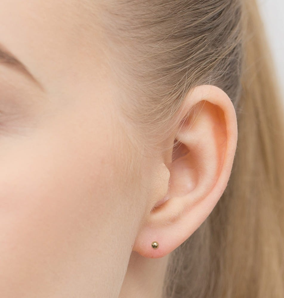 Cercei bile super usori de 4 mm