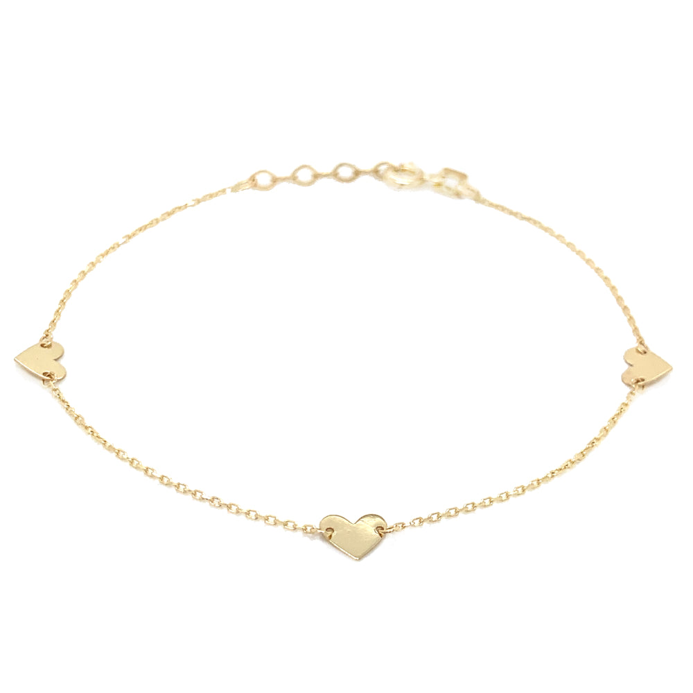 Bratara Aur 14k cu Inimioare