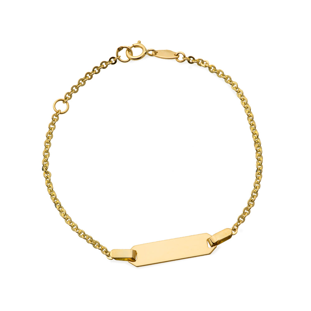 Bratara din placa de aur pe un lant de ankara