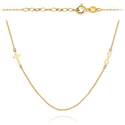 Colier Aur 14k cu Cruce si Infinit