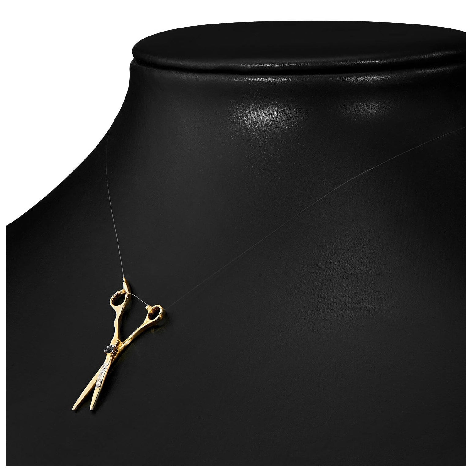 Pandantiv Aur 14k cu Foarfeca si Zirconii