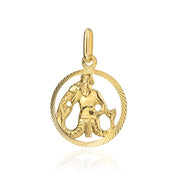 Pandantiv Aur 14K cu Semnul Zodiacal Varsator