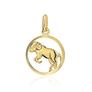 Pandantiv Aur 14K cu Semnul Zodiacal Berbec